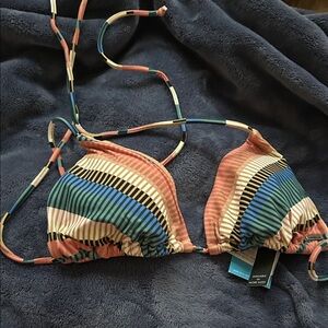 O'Neill Multicolor Striped Bikini Top